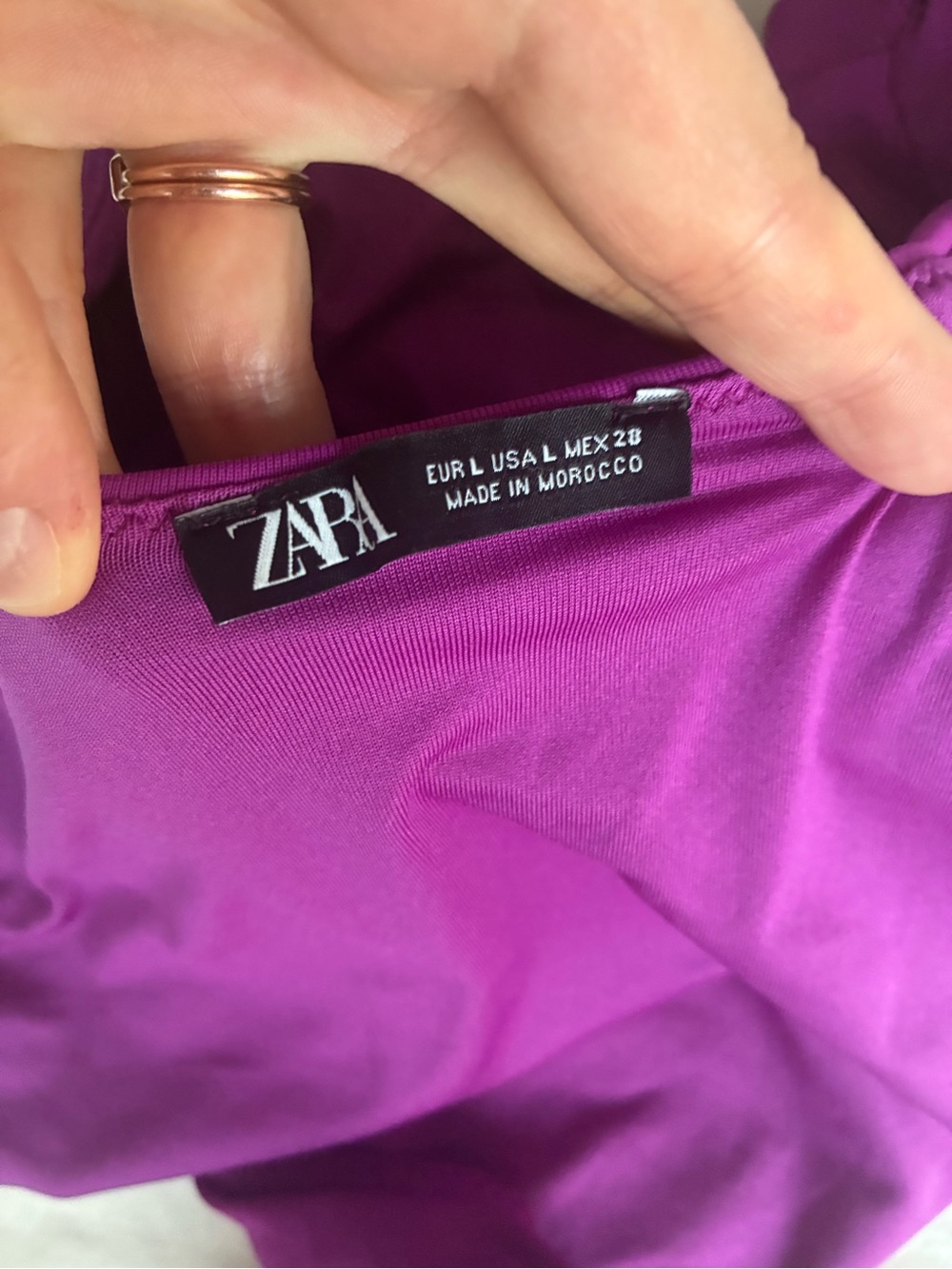 Zara Purple Twist Keyhole One-Piece Swimsuit - Picture 5 of 6
